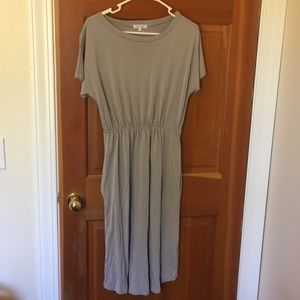 Midi taupe colored dress from Down East